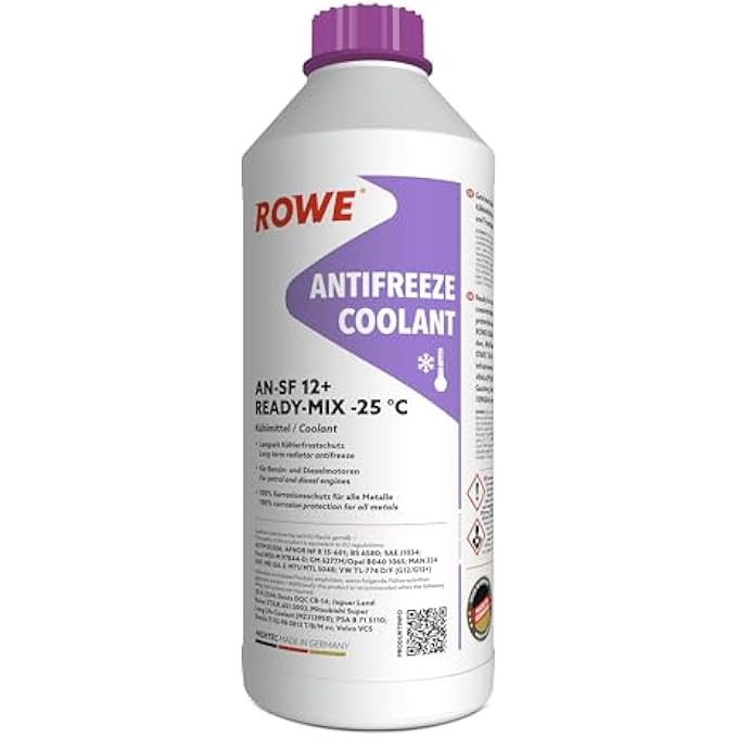 ROWE HIGHTEC ANTIFREEZE AN-SF 12+ READY MIX -25 DEGC COOLANT MAGENTA - 1.5 LITRE - Image 1